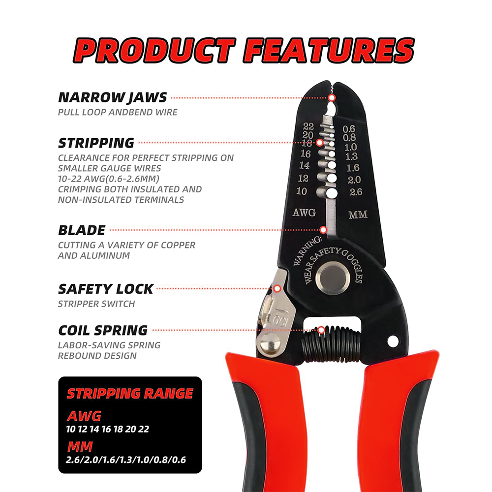 Automatic Wire Stripper Cutter - Cortador de Fios, Desencapador de Fios,