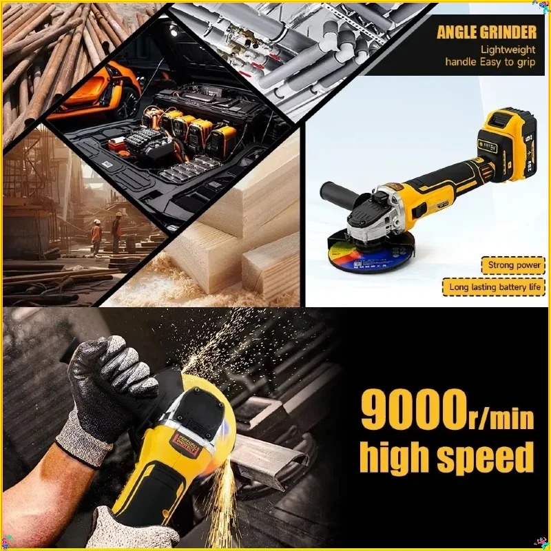 Esmerilhadeira angular de cabe - Brushless Angle Grinder Battery Powered avaliação e preço