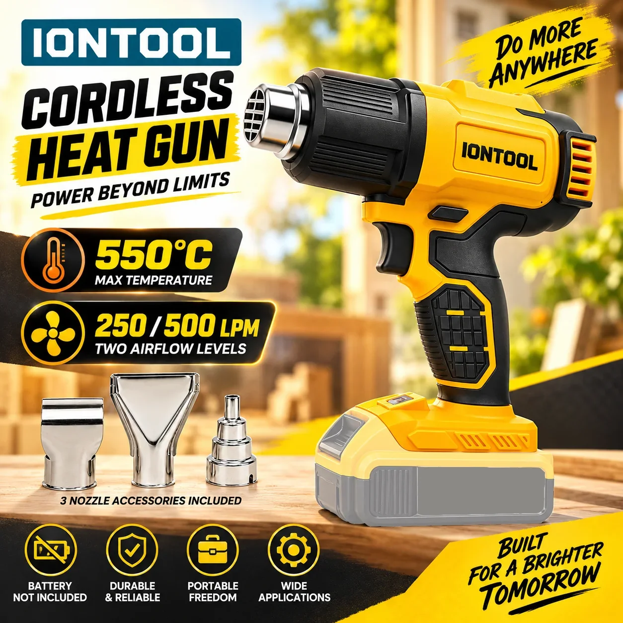 Pistola de Calor Sem Fio IONTO - Cordless Heat Gun For Shrink Tubing avaliação e preço