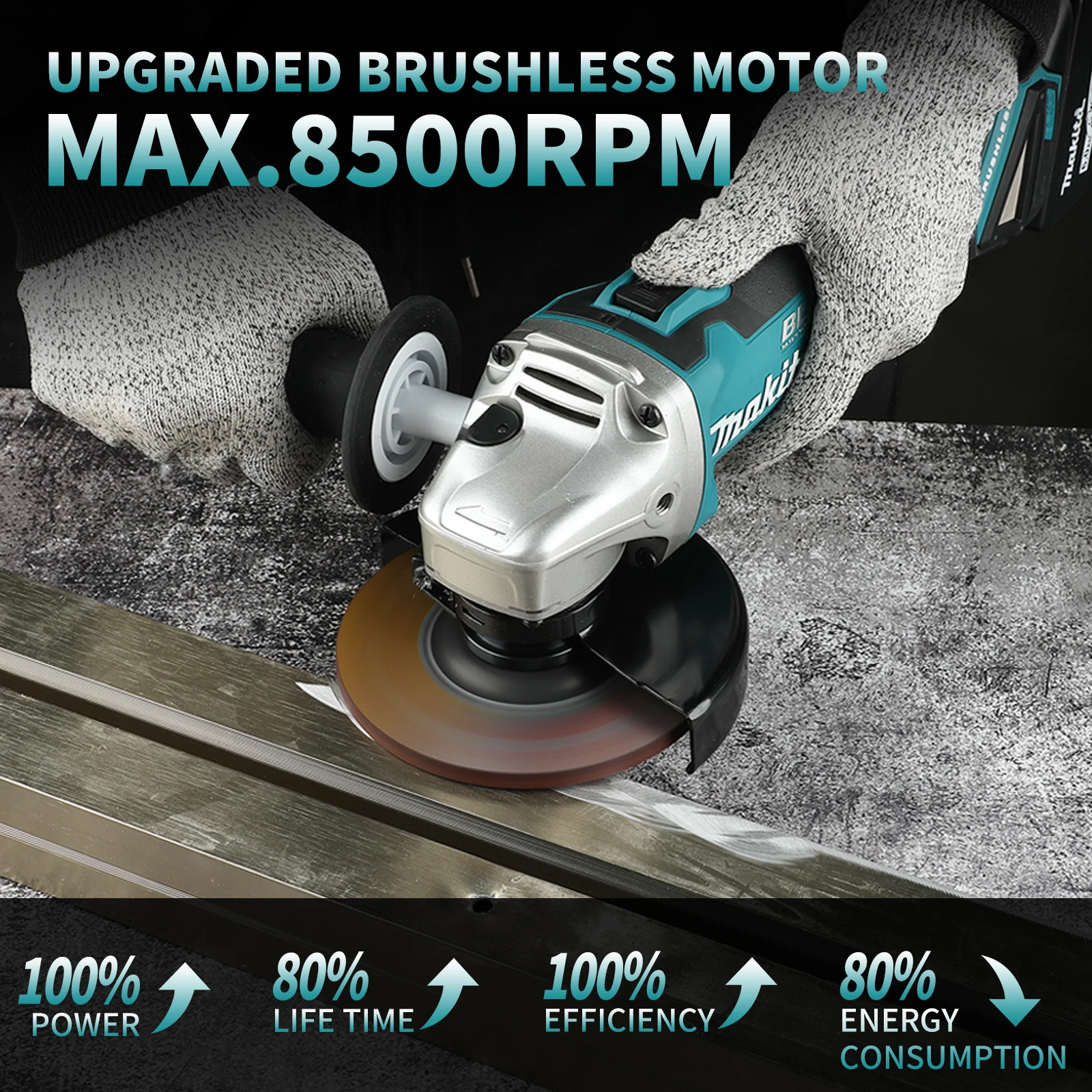 Makita DGA504 125mm Esmerilhad - Brushless Angle Grinder Battery Powered avaliação e preço