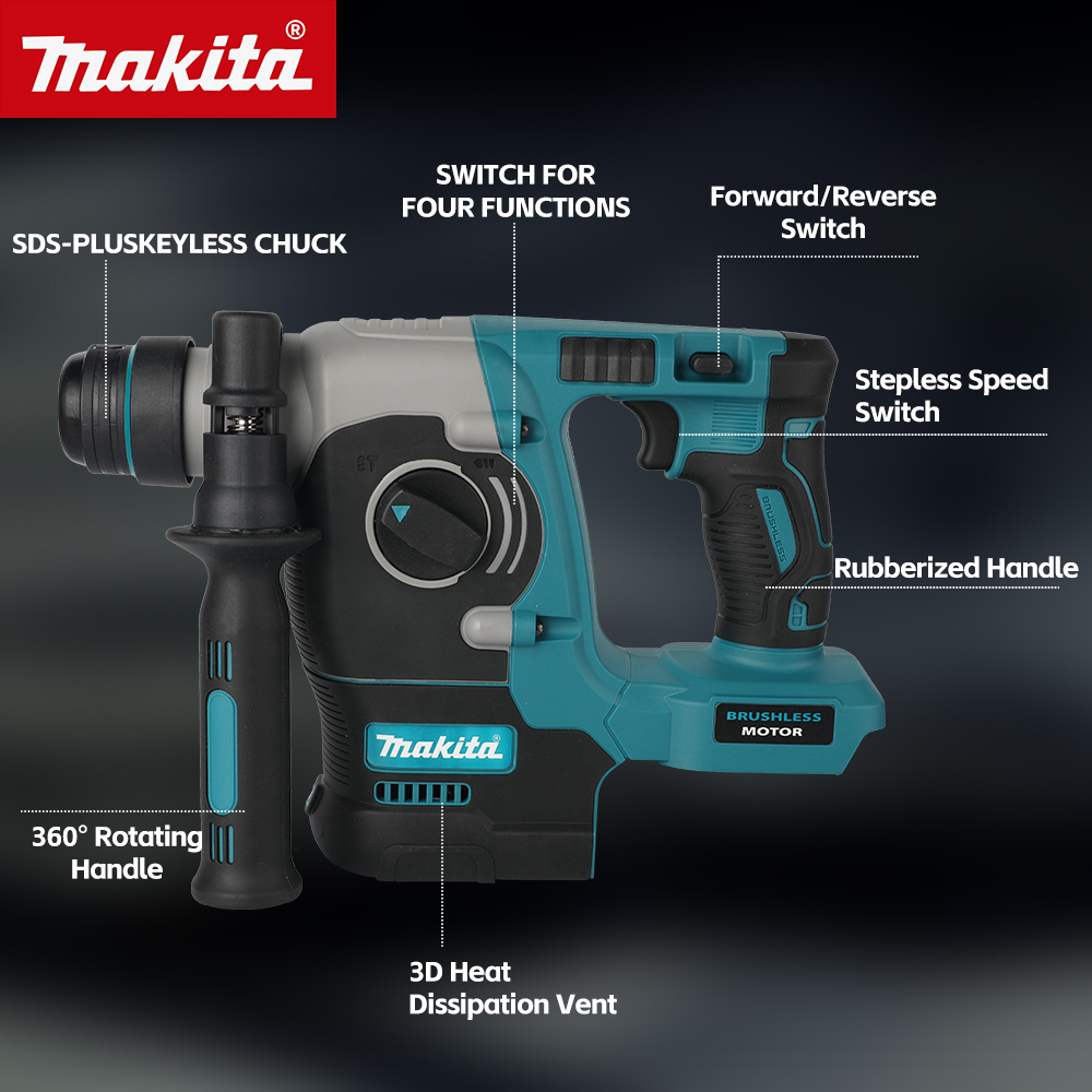 Makita DCH273 Martelo Rotativo - Brushless Cordless Electric Drill 18V avaliação e preço