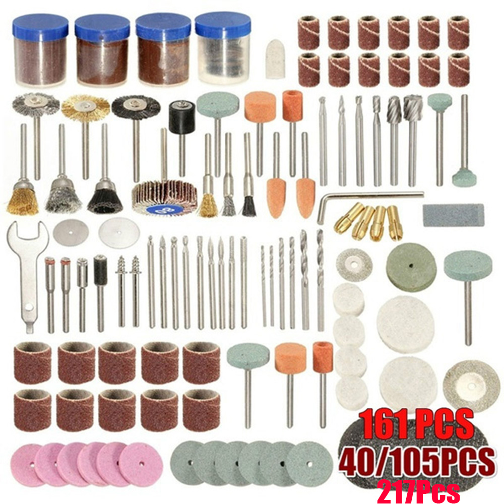 40 ~ 217 pçs ferramentas elétr - Cordless Rotary Tool Kit Accessories avaliação e preço