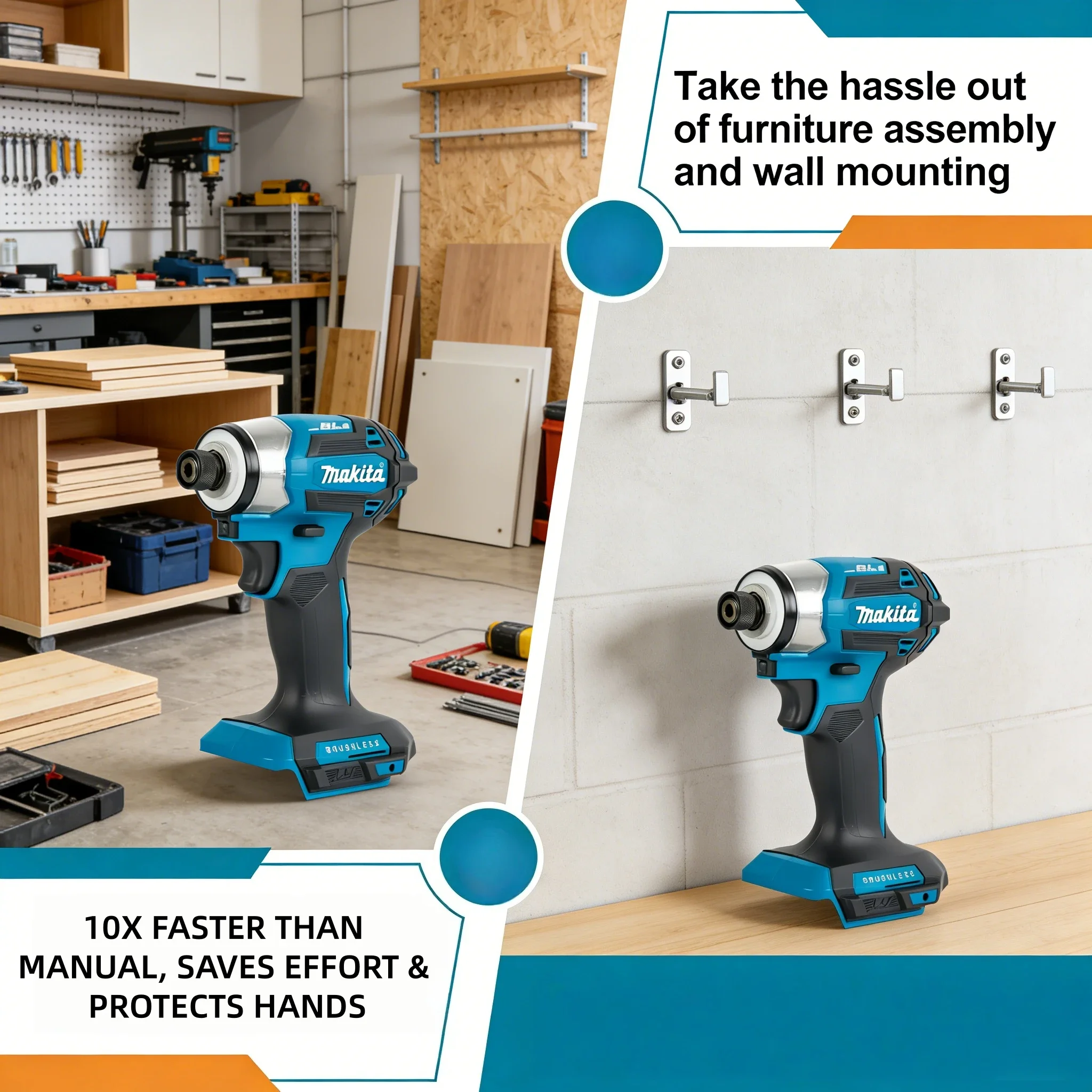 Parafusadeira de impacto sem f - Brushless Cordless Electric Drill 18V avaliação e preço