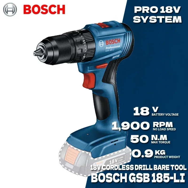 Furadeira de impacto sem fio B - Brushless Cordless Electric Drill 18V avaliação e preço