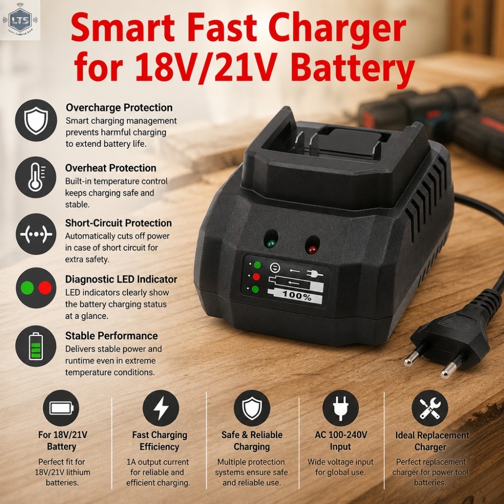 Carregador de Bateria de 18V 2 - Brushless Cordless Electric Drill 18V avaliação e preço