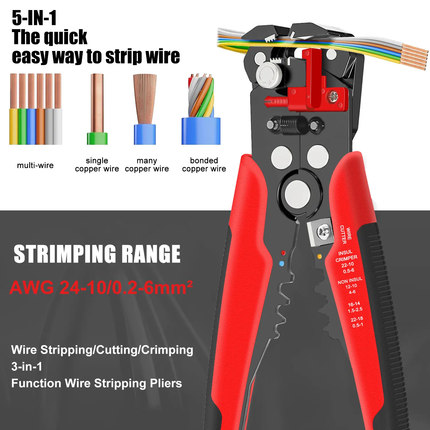 Desencapador de fios autoajust - Automatic Wire Stripper Cutter avaliação e preço