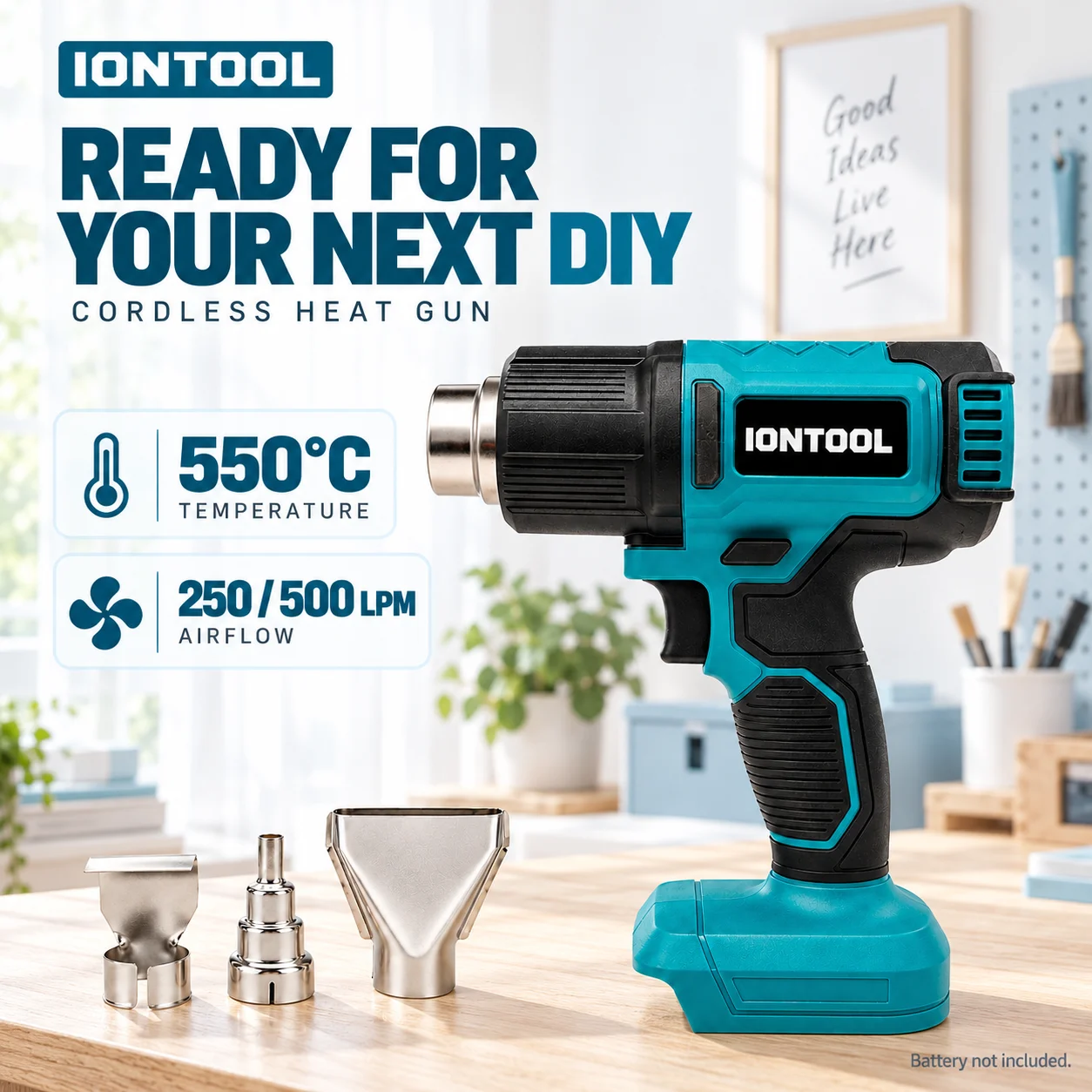 Pistola de Calor Sem Fio IONTO - Cordless Heat Gun For Shrink Tubing avaliação e preço
