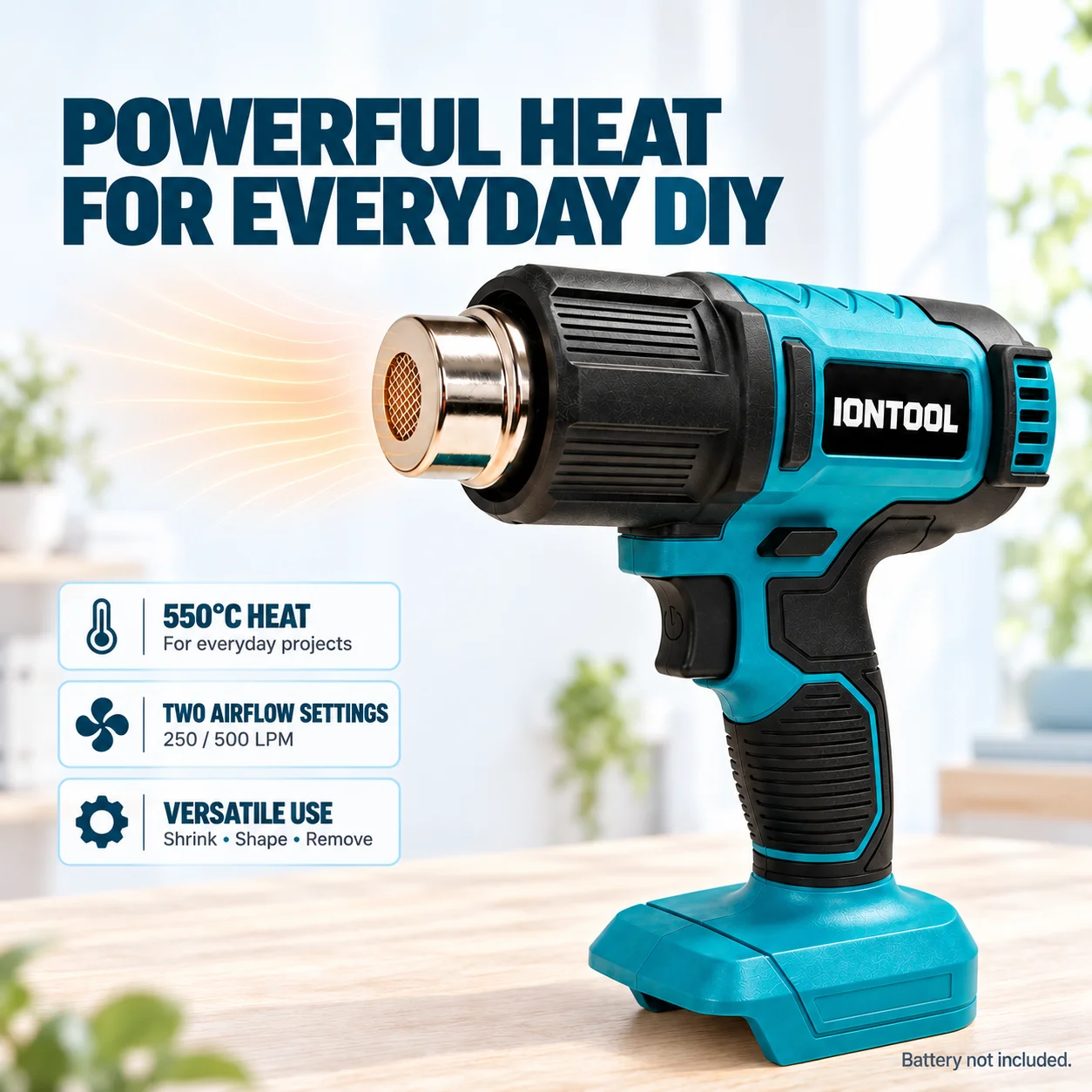 Pistola de Calor Sem Fio IONTO - Cordless Heat Gun For Shrink Tubing avaliação e preço